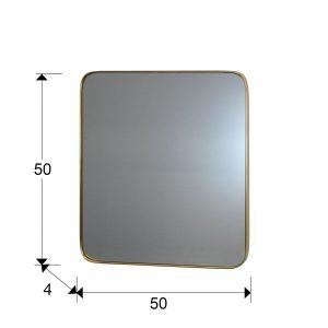ORIO-ESPEJO CUAD. 50X50 ORO