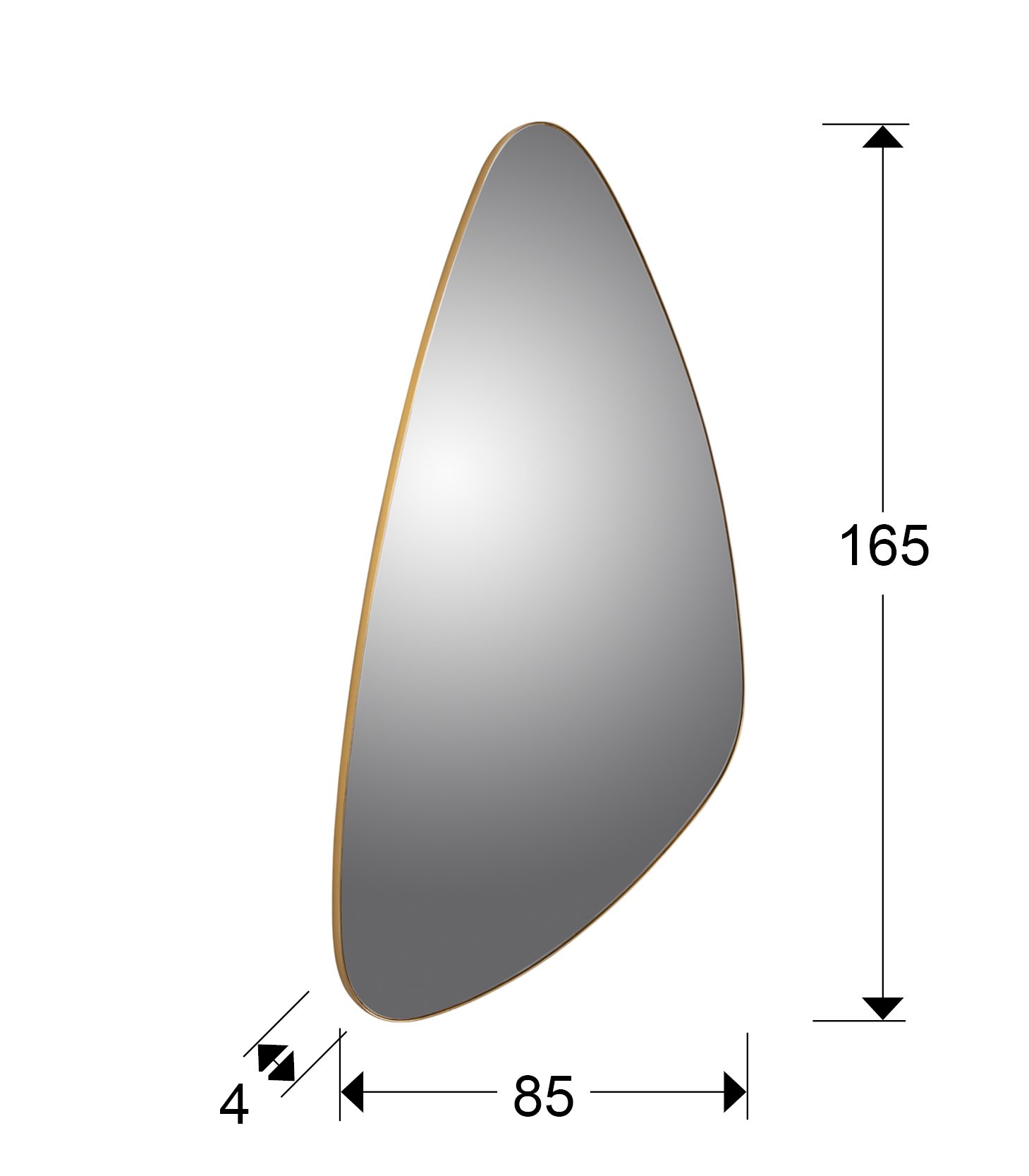 ORIO-ESPEJO TRIANG.ORO 168X81