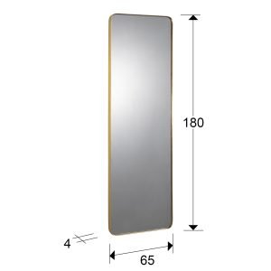 ORIO-ESPEJO RECT 65X180 ORO