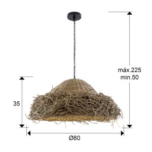 MAUI- LAMPARA SEAGRASS D80