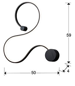 APLIQUE PEQUEÑO·GRAFOS·NEGRO