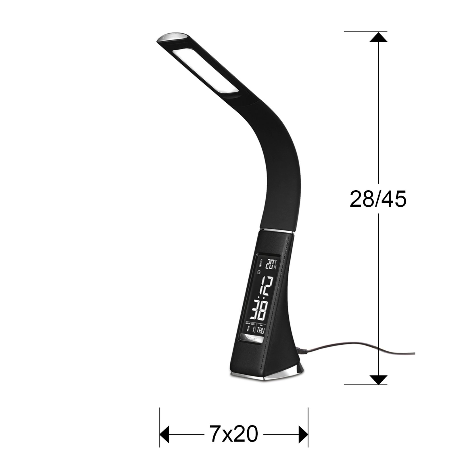 SOBREMESA LED ·ALIVE· NEGRO