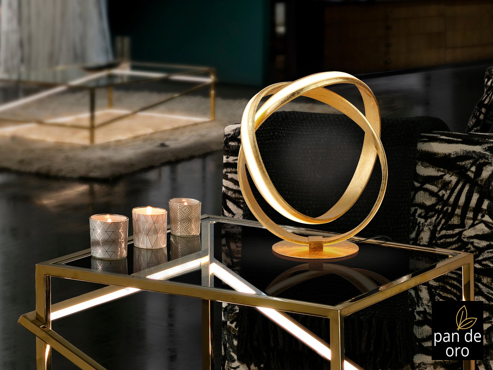 SOBREMESA ·LAZAS· PAN ORO Ø30 UK