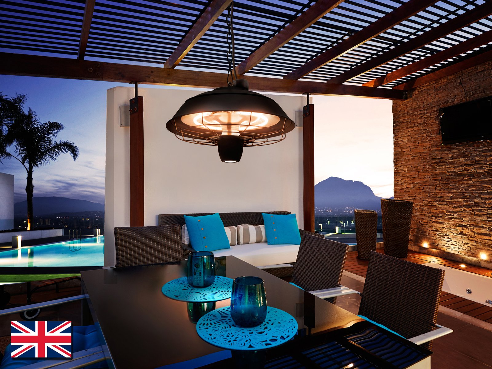 ESTUFA SUSPENSION·HEAT VINTAGE·1500W - Imagen 2