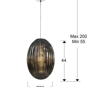 OVILA-LAMP 1L SMOKE 30Ø