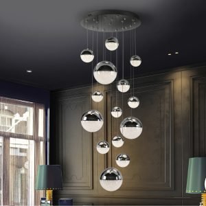 SPHERE-LAMPARA 14L CROMO D60 DIMABLE