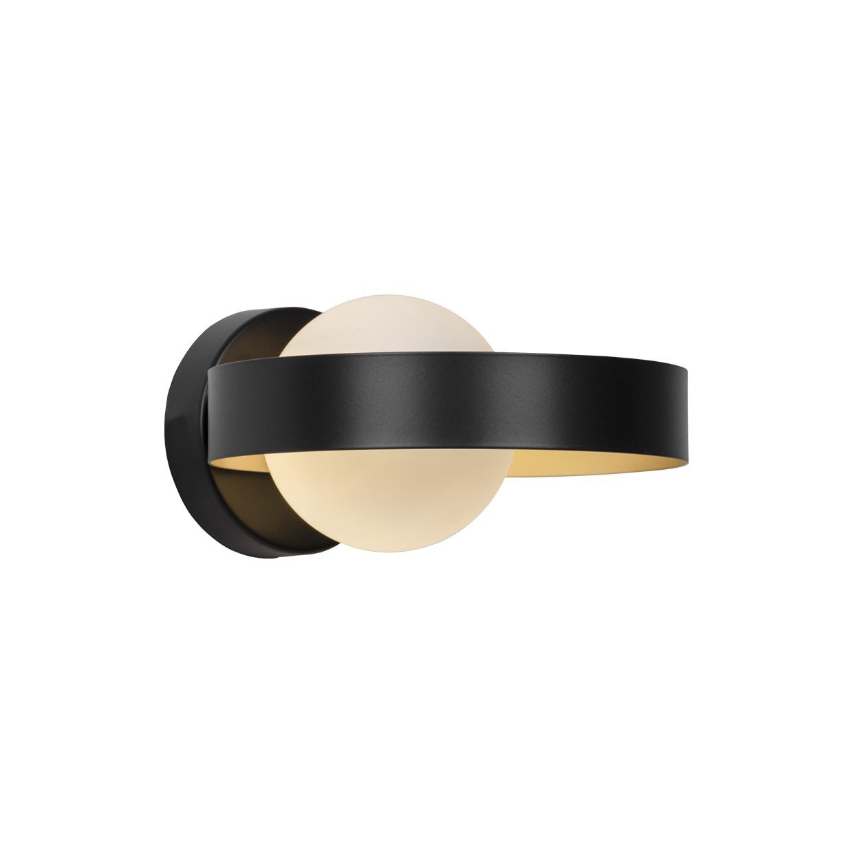 APLIQUE 1L ARIANNA NEGRO-ORO 1 X 33W G-9 - Imagen 3