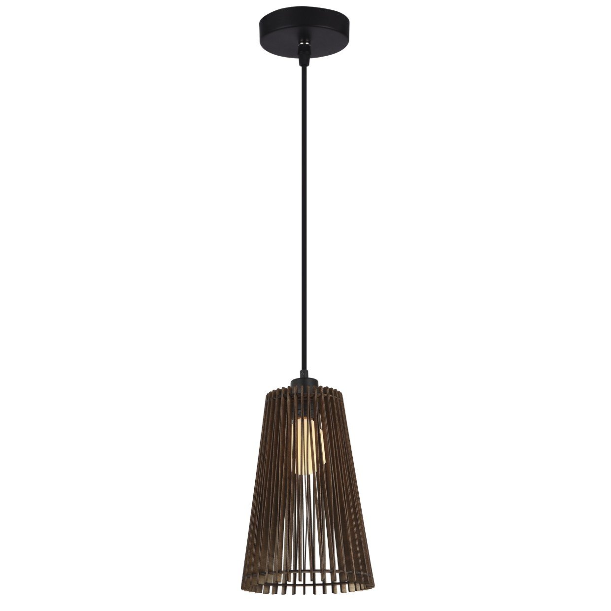 COLGANTE MON MADERA OSCURA 1 X 60W E-27 - Imagen 4