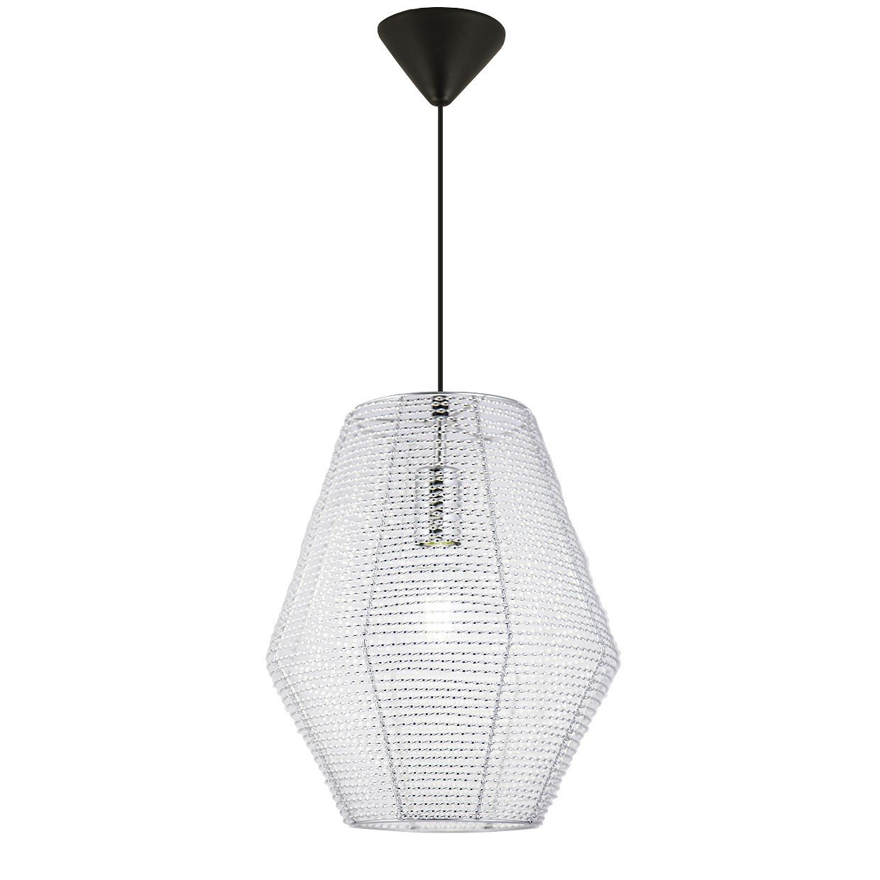 COLGANTE YURTA ALUMINIO 1 X 60W E-27 - Imagen 3