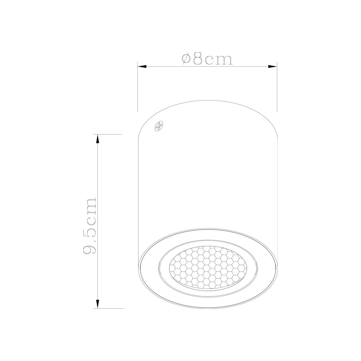 DOWN LIGHT SILOS BLANCO 1 X 25W GU-10 - Imagen 2