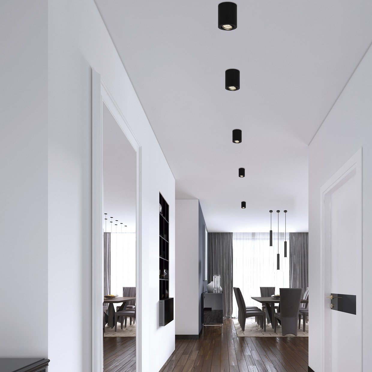 DOWN LIGHT SILOS NEGRO 1 X 25W GU-10 - Imagen 2