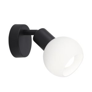 FOCO OPAL NEGRO  MATE 1 X 40W E-14