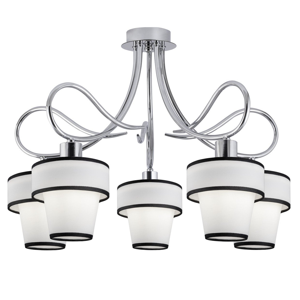LAMPARA 5L DORA CROMO 5 X 40W E-14 - Imagen 3