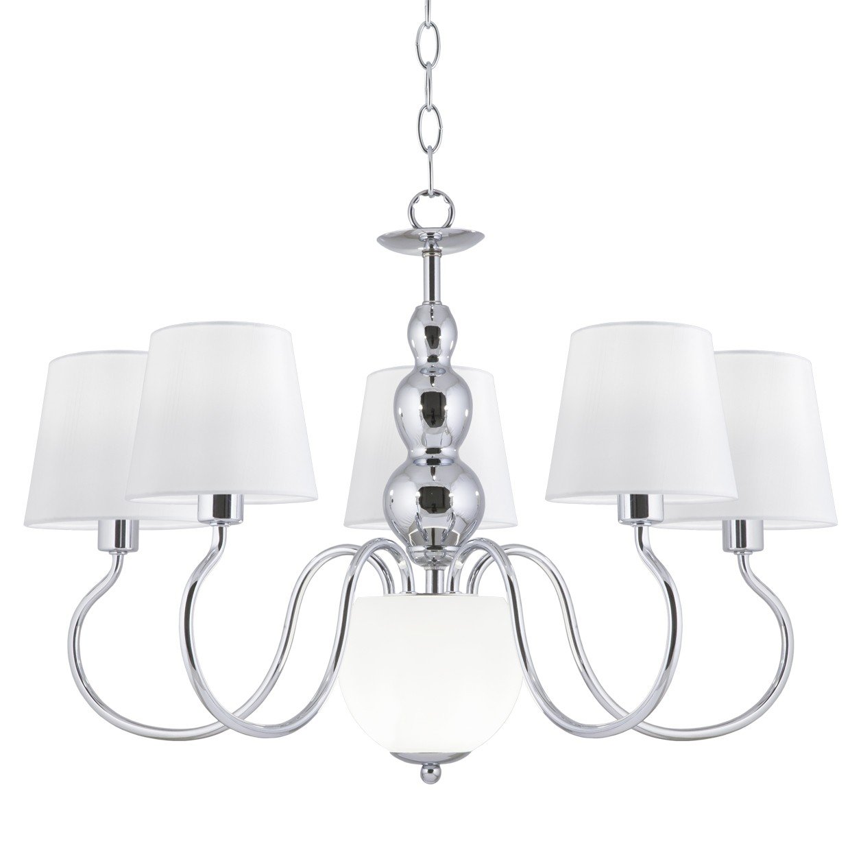 LAMPARA 5L MAXIMA CROMO 5 X 40W E-14 + 2 X G-9 - Imagen 4