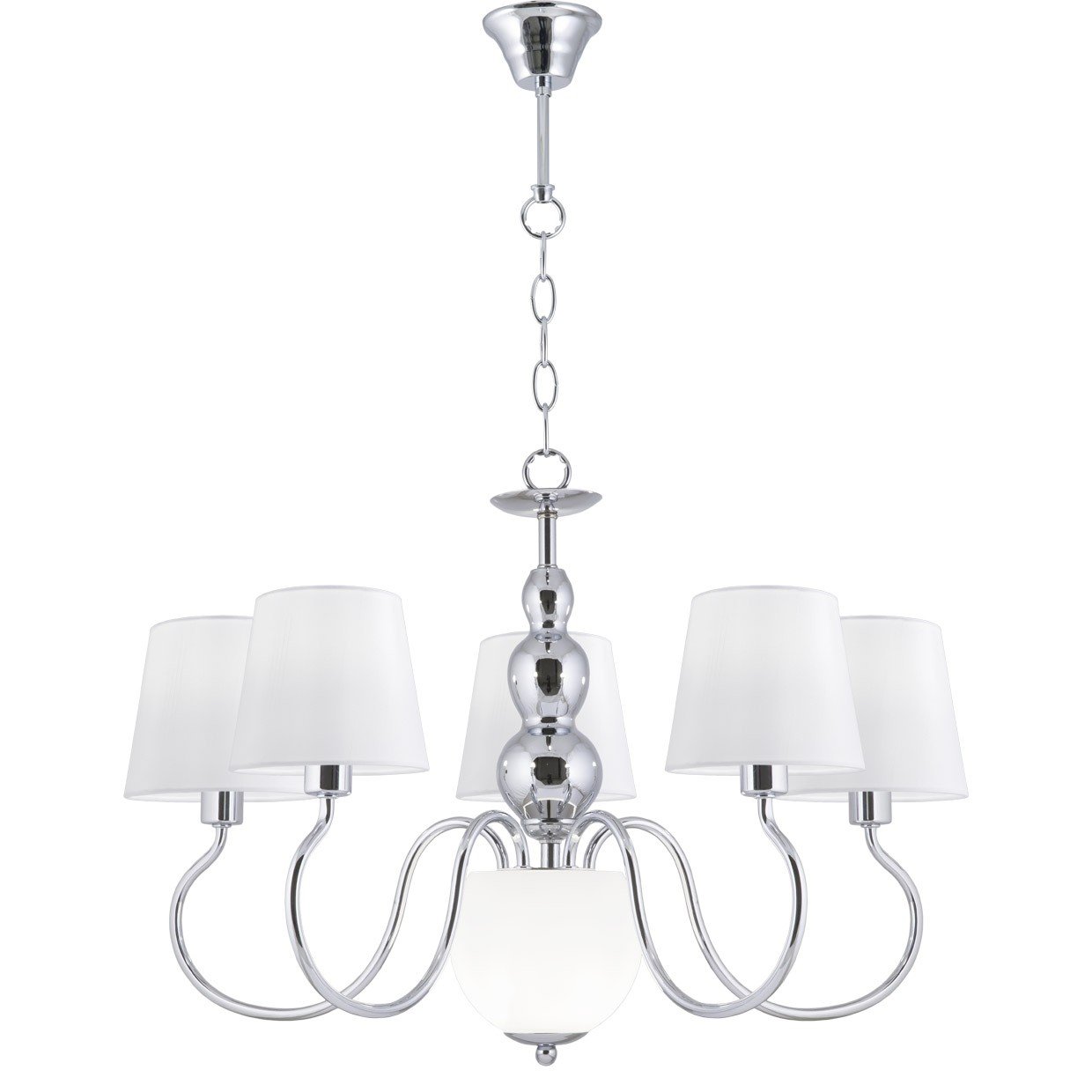 LAMPARA 5L MAXIMA CROMO 5 X 40W E-14 + 2 X G-9 - Imagen 7