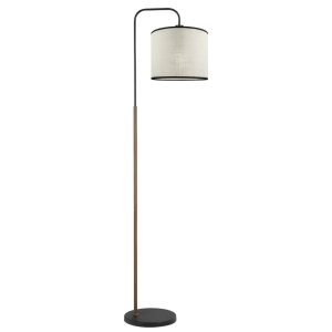 PIE SALON BERTA NEGRO- MADERA 1 X 60W E-27