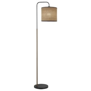 PIE SALON BERTA NEGRO- MADERA 1 X 60W E-27