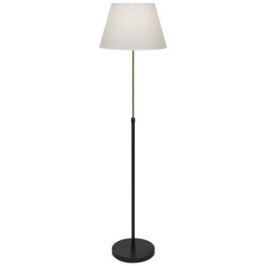 PIE SALON KENDAL NEGRO-LATÓN 1 X 60W E-27