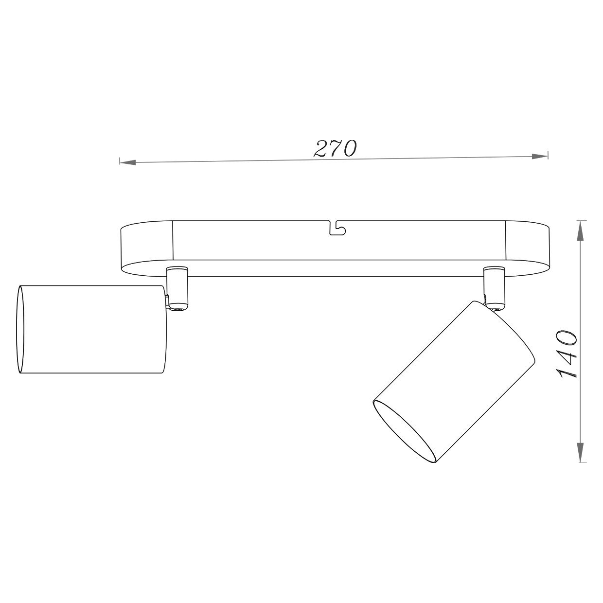 REGLETA 2L ANDY LATON 2 X 50W GU-10 - Imagen 2