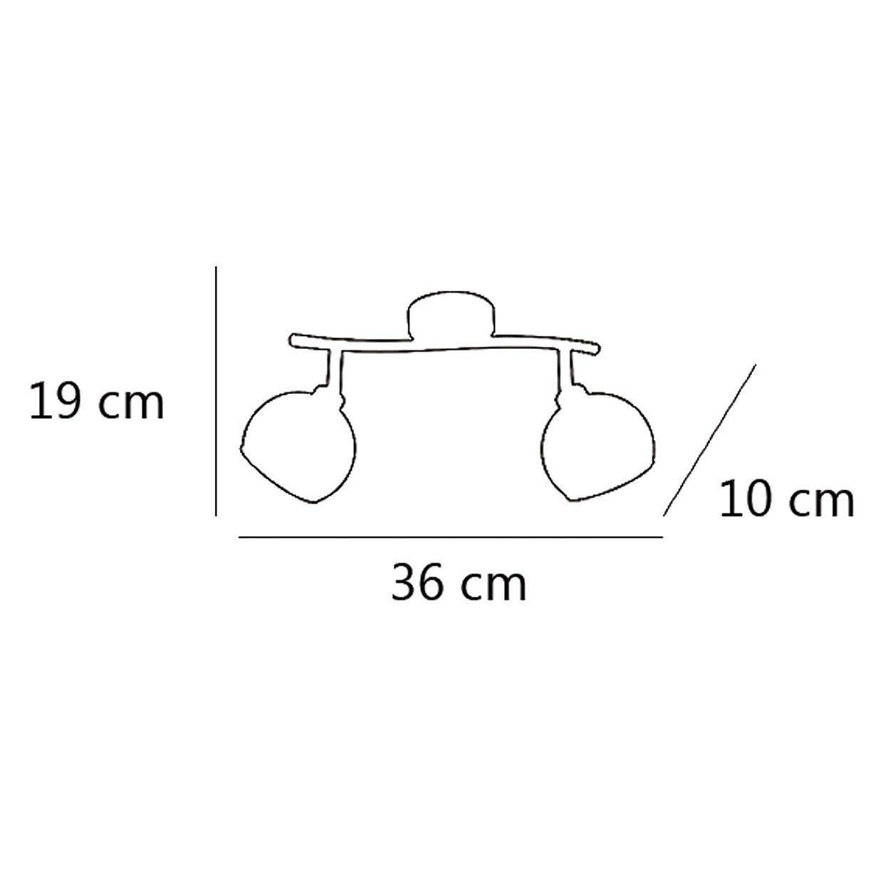 REGLETA 2L FLOKI CROMO 2 X 40W G-9 - Imagen 2