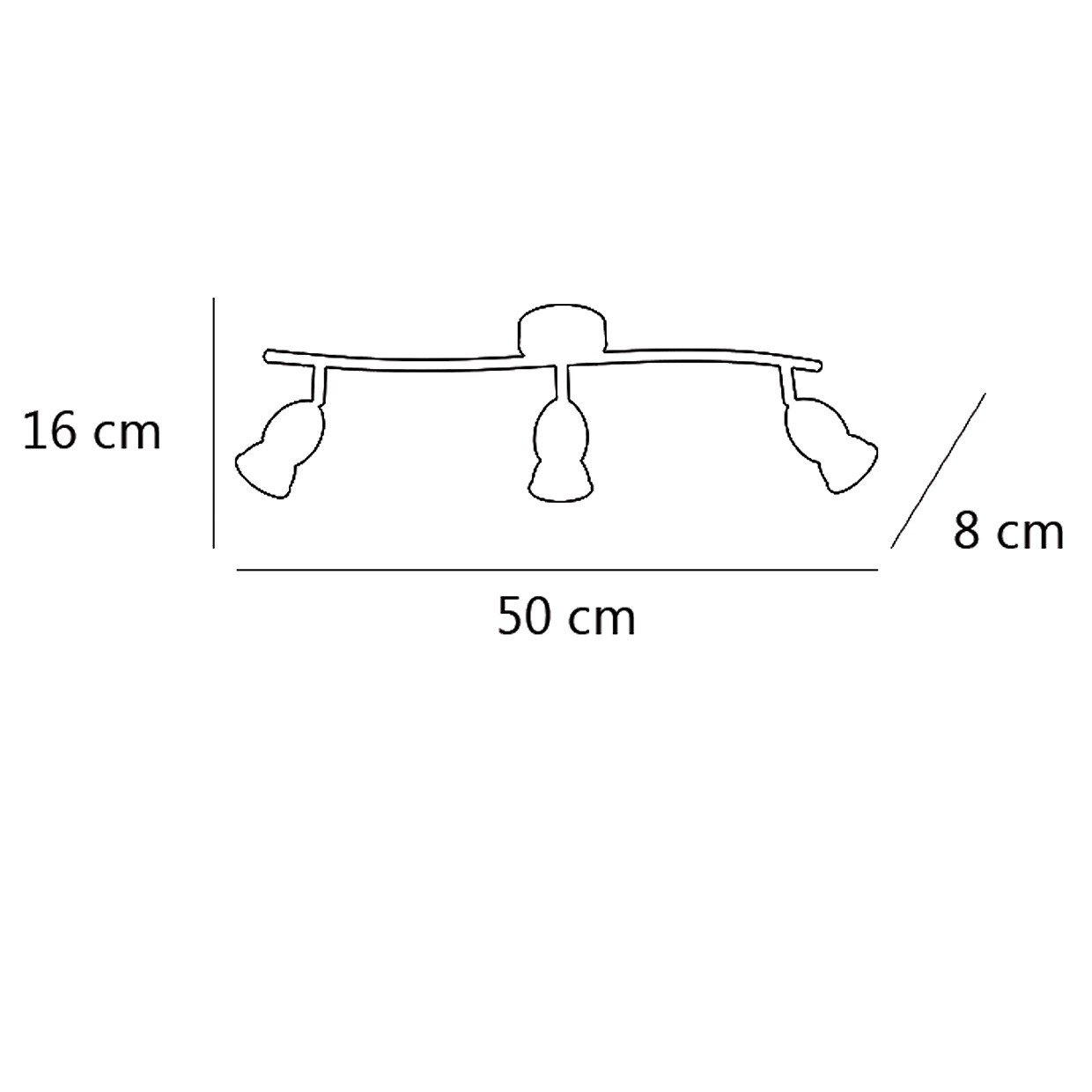 REGLETA 3L BALA BLANCO 3 X 40W GU-10 - Imagen 2