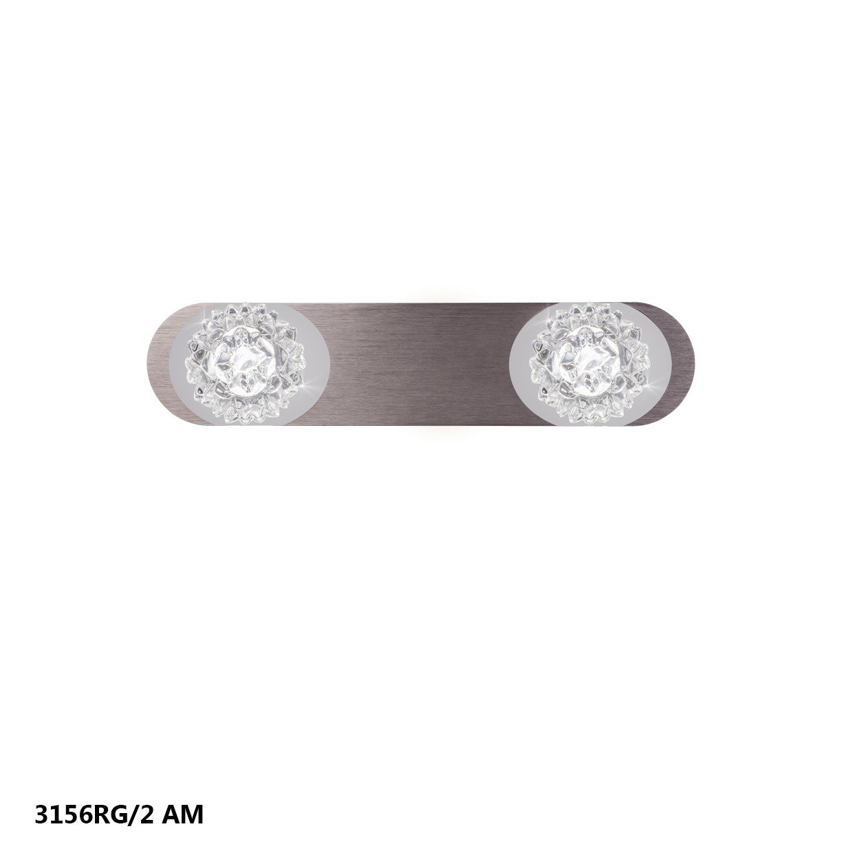 REGLETA "ROSE" 2L ALUM.MARRON 4000K 12W 1140LM