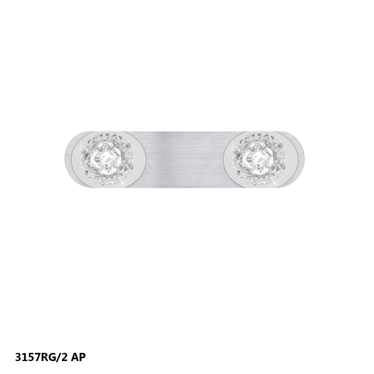 REGLETA "ROSE" 2L ALUM.PLATA 4000K 12W 1140LM - Imagen 2
