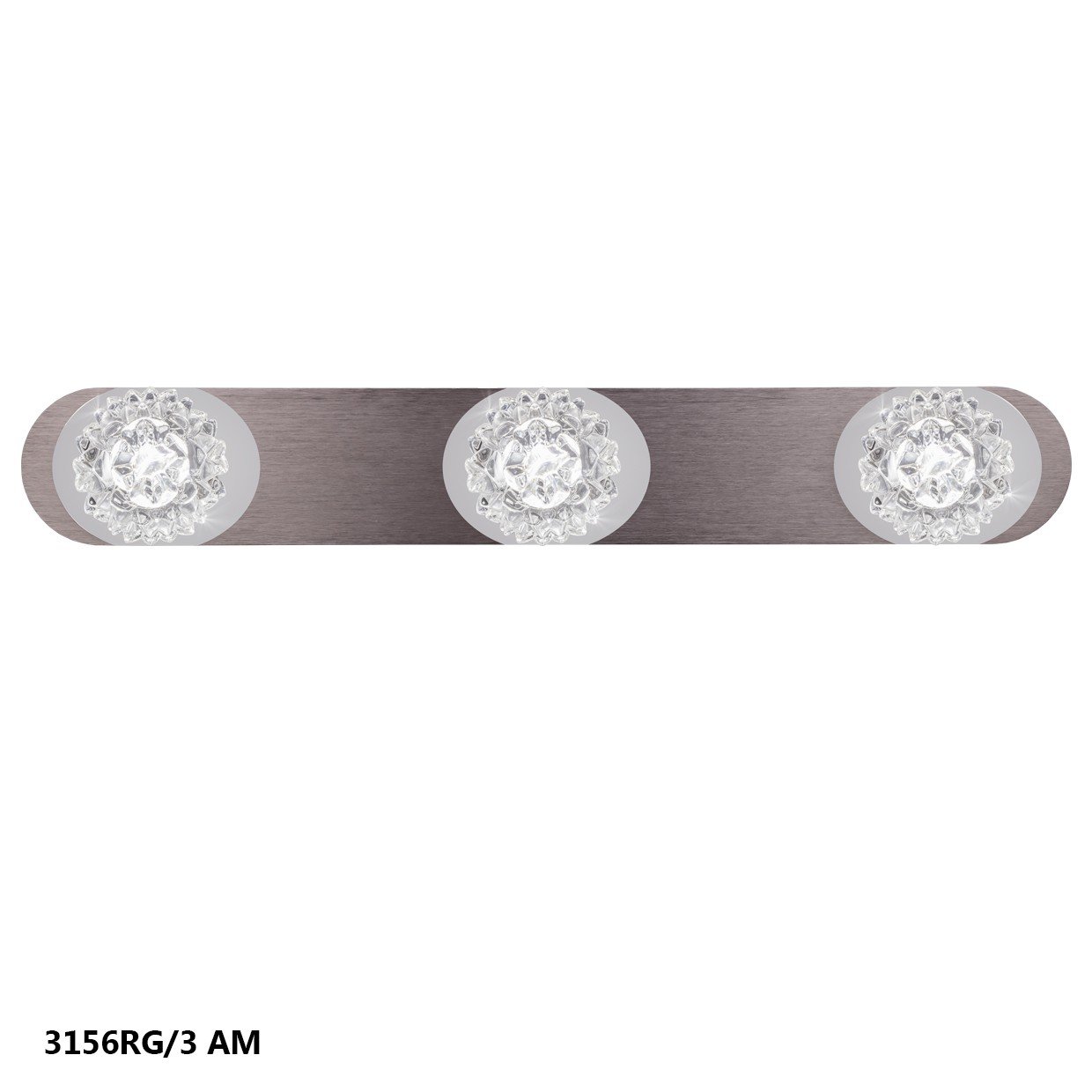REGLETA "ROSE" 3L ALUM.MARRON 4000K 18W 1710LM - Imagen 2