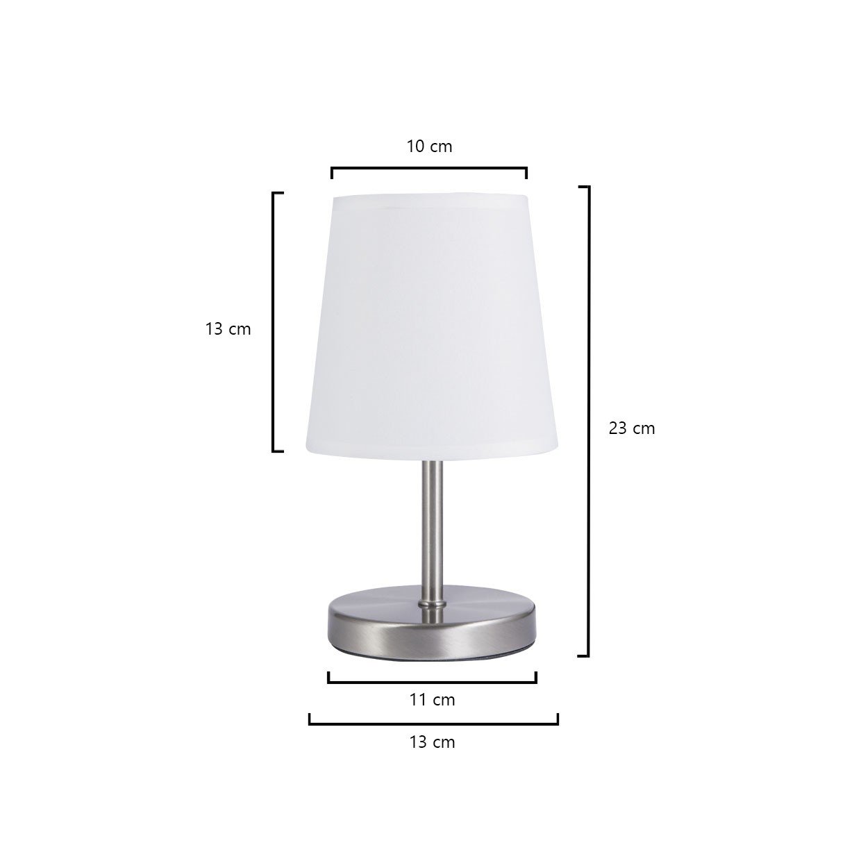 SOBREMESA KALMAR NIQUEL SATIN 1 X 40W E-14 - Imagen 5