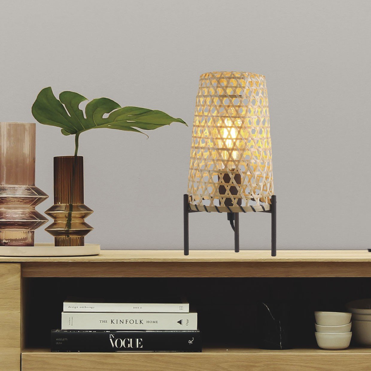 SOBREMESA LAGOA BAMBU 1 X 60W E-27 - Imagen 5