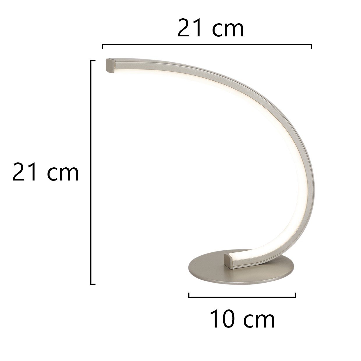 SOBREMESA LED NAQUEL NIQUEL LED 7W 260LM 4000K - Imagen 2