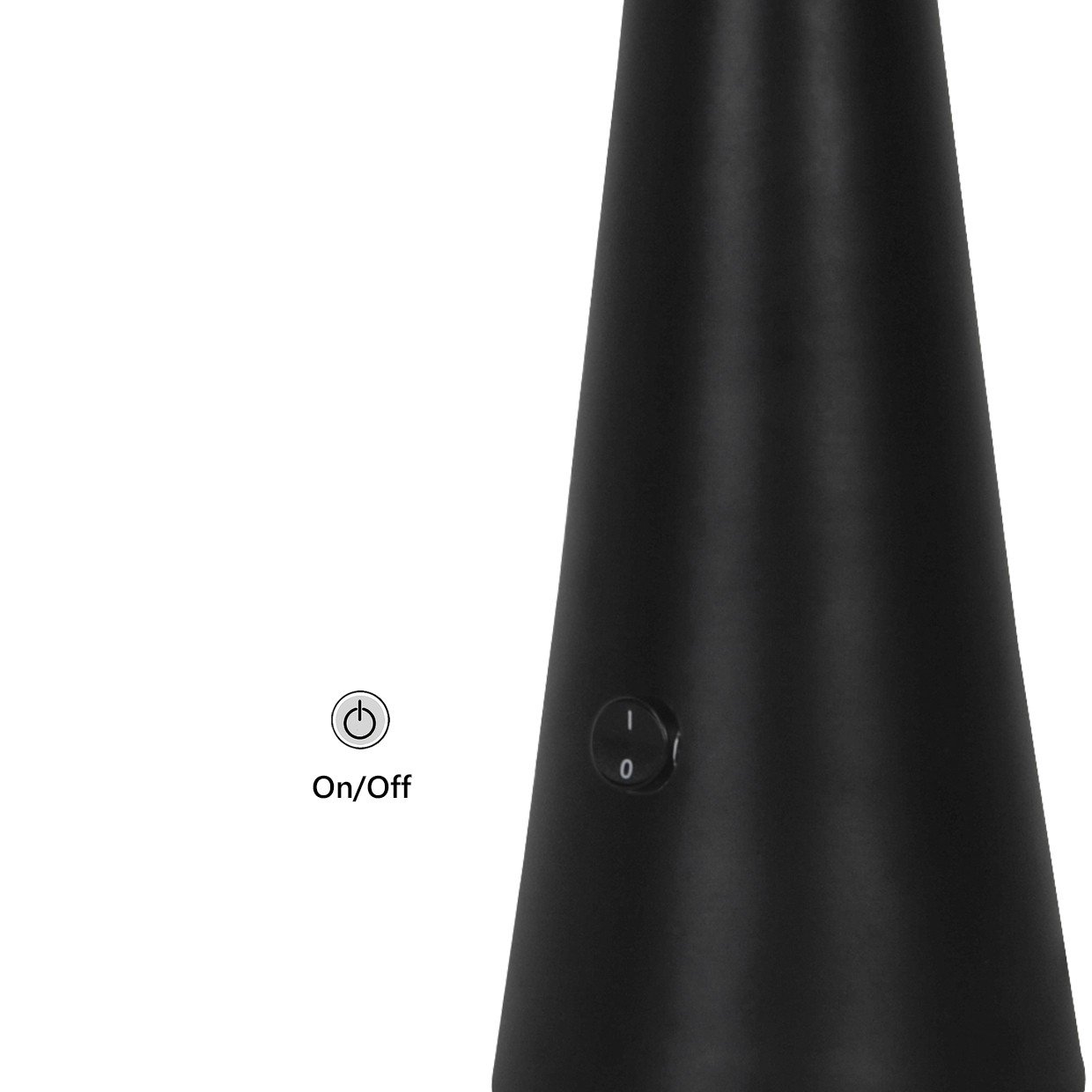 SOBREMESA PATRICK NEGRO-OPAL 1 X 25W E-27 - Imagen 3