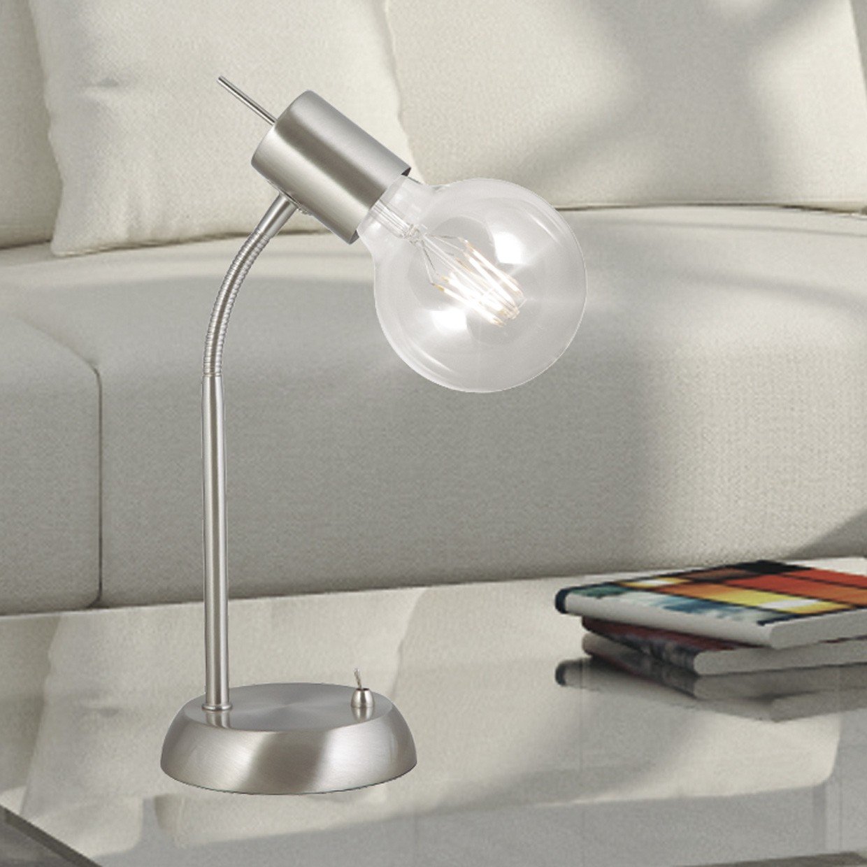 SOBREMESA TENOR NIQ.SATINADO 1 X 60W E-27 - Imagen 5