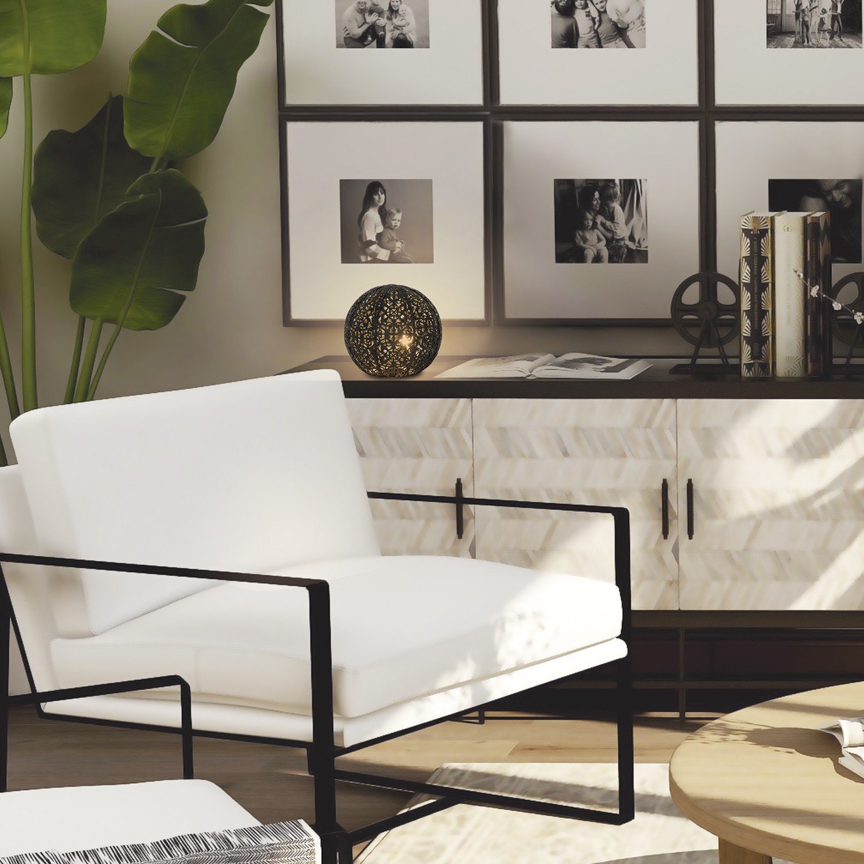 SOBREMESA TICAM NEGRO 1 X 28W G-9 - Imagen 3