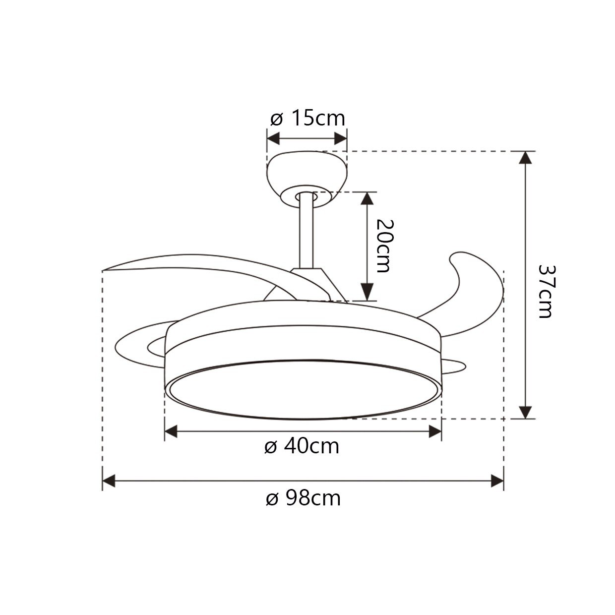 VENTILADOR MINI MALTA CUERO 40 CM 3 PALAS - Imagen 3