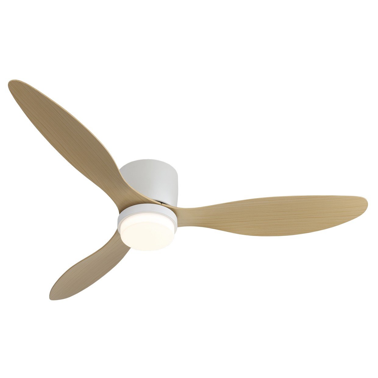 VENTILADOR RENO MADERA CLARA 132 CM - 3 PALAS - Imagen 6