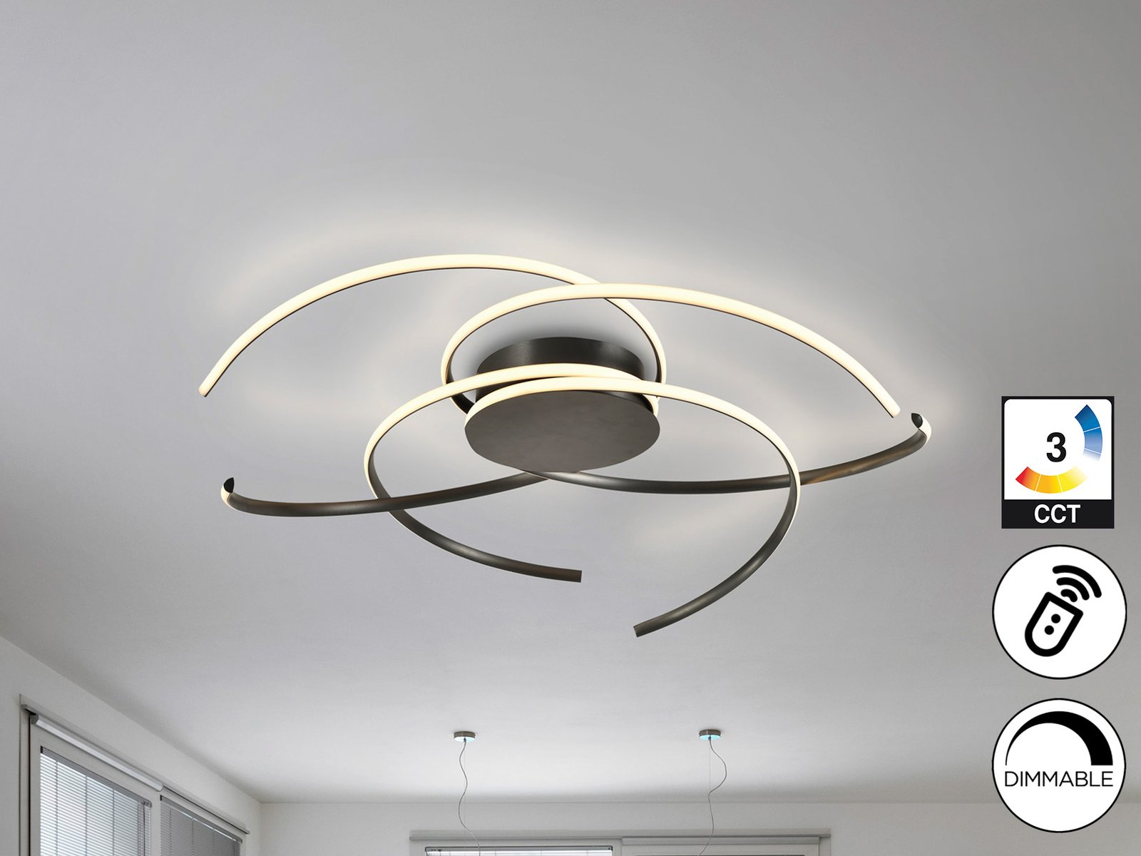 CADENCE- GRAN PLAFON- NEGRO
