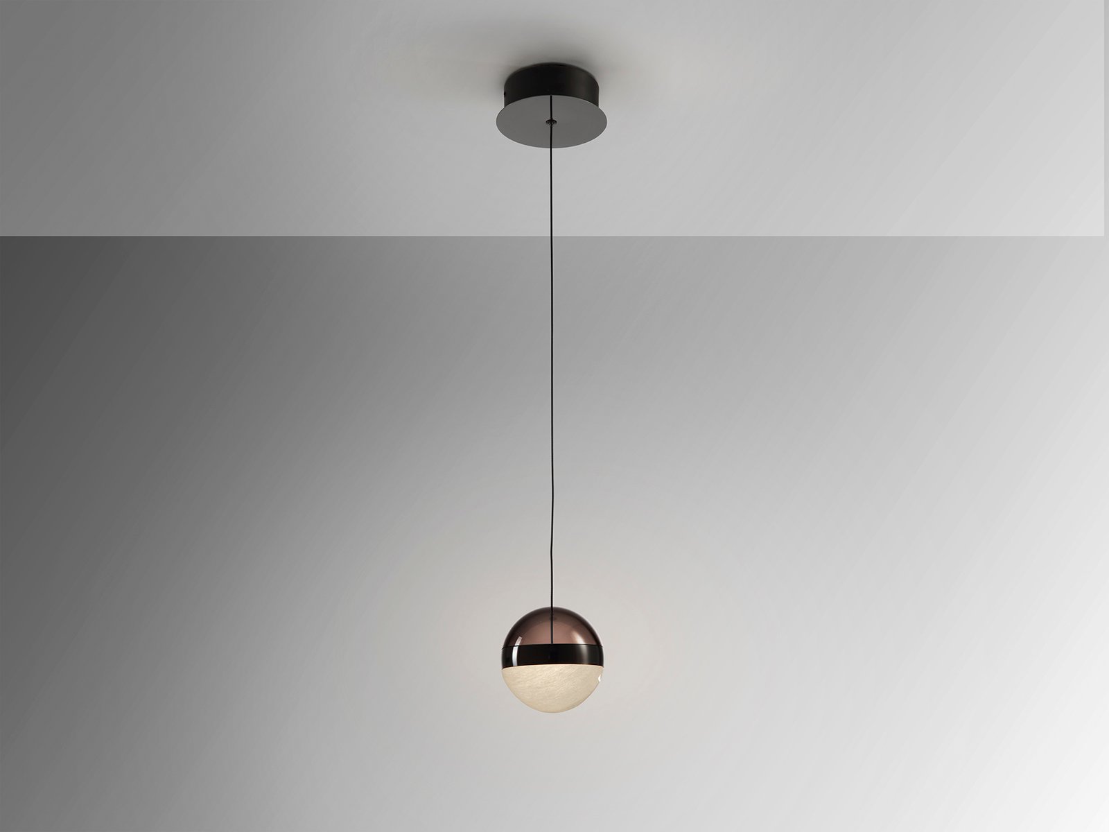 ORBES- LAMPARA 1L CROMO NEGRO D12 - Imagen 4