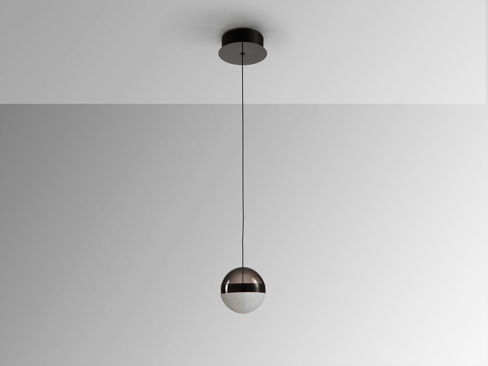 ORBES- LAMPARA 1L CROMO NEGRO D12 - Imagen 5