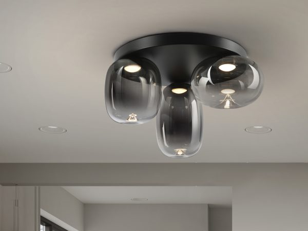 ONICE- PLAFON 3L NEGRO-SMOKE