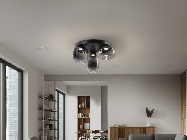 ONICE- PLAFON 3L NEGRO-SMOKE - Imagen 2