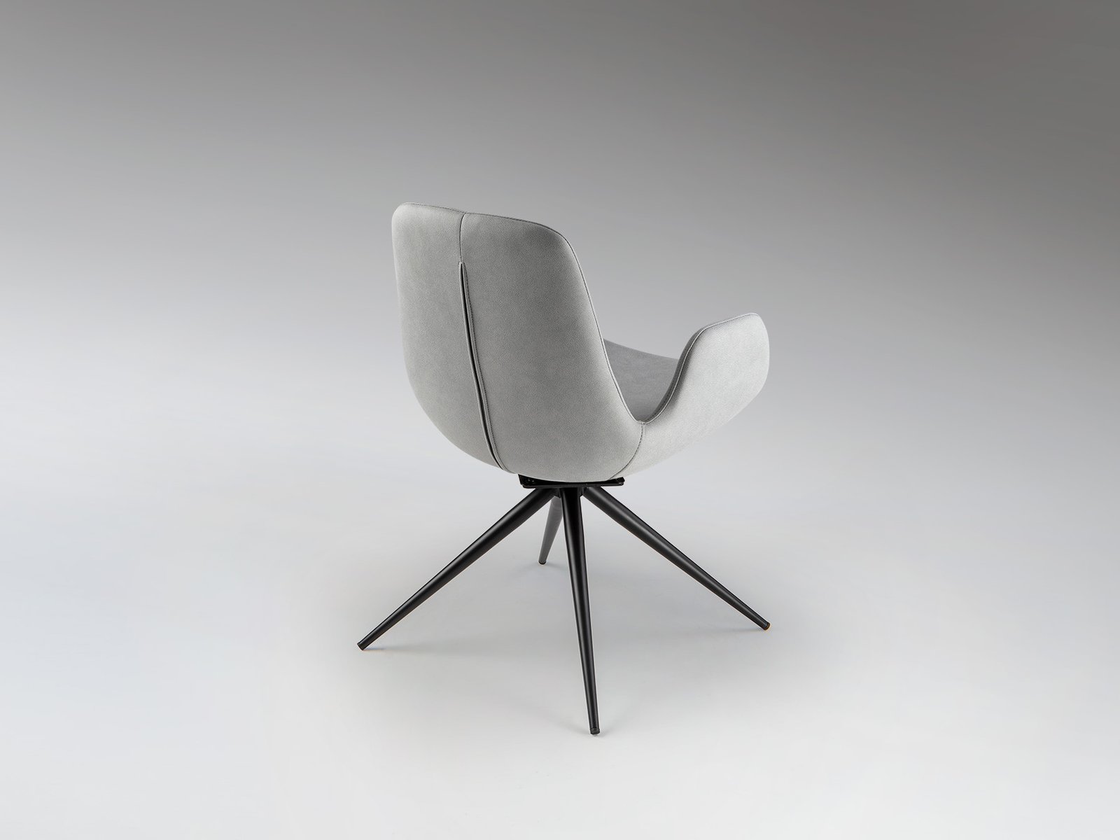 ZUNA- SILLA GIRATORIA GRIS CLARO - Imagen 5