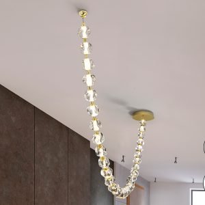 ZARIA II- LAMPARA 29L- ORO/TRANSP DIM