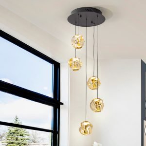 ZARIA-LAMP 5L-NEGRO/BRONCE/AMBAR D25 DIM