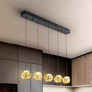 ZARIA- LAMP 5L- NEGRO/BRONCE/AMBAR DIM