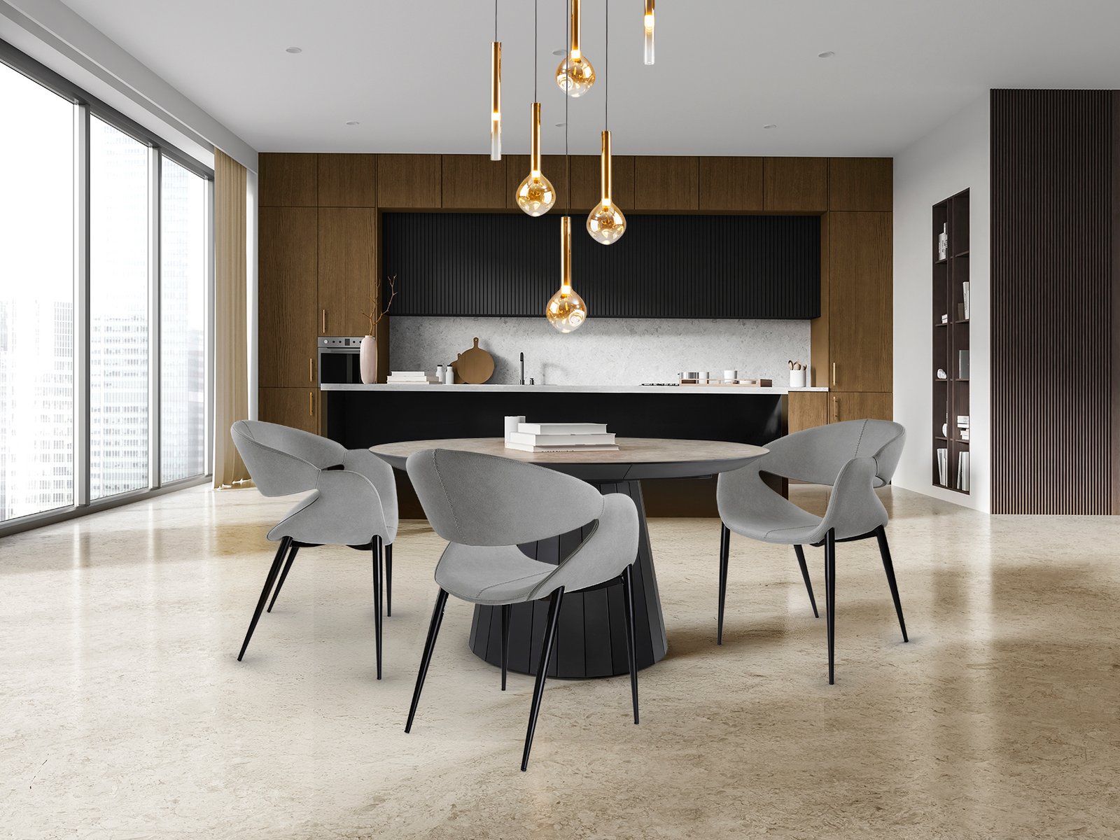 GIRO- SILLON GRIS CLARO-NEGRO - Imagen 2