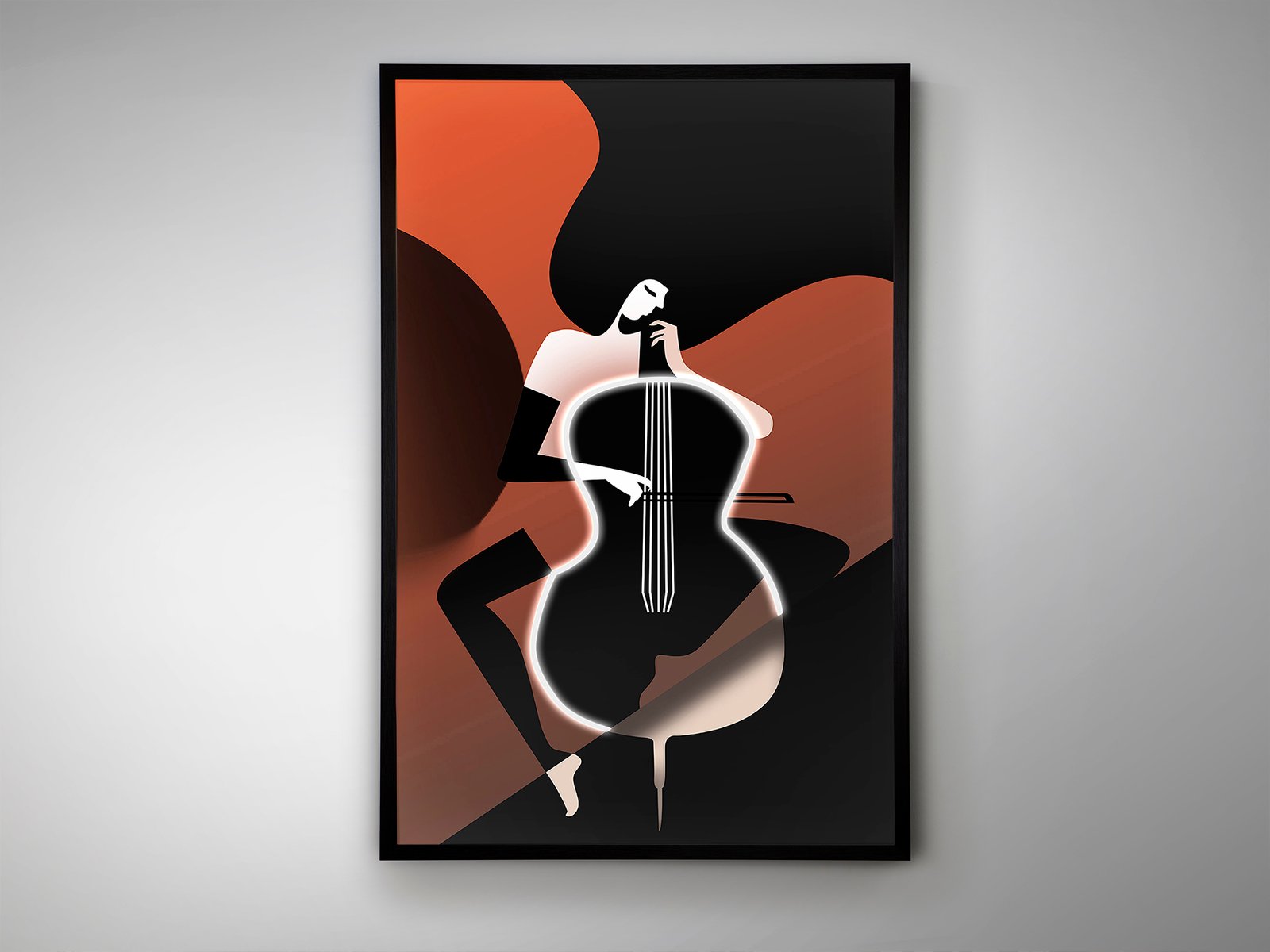 VIOLONCHELO-CUADRO LUZ LED 80X120 - Imagen 3