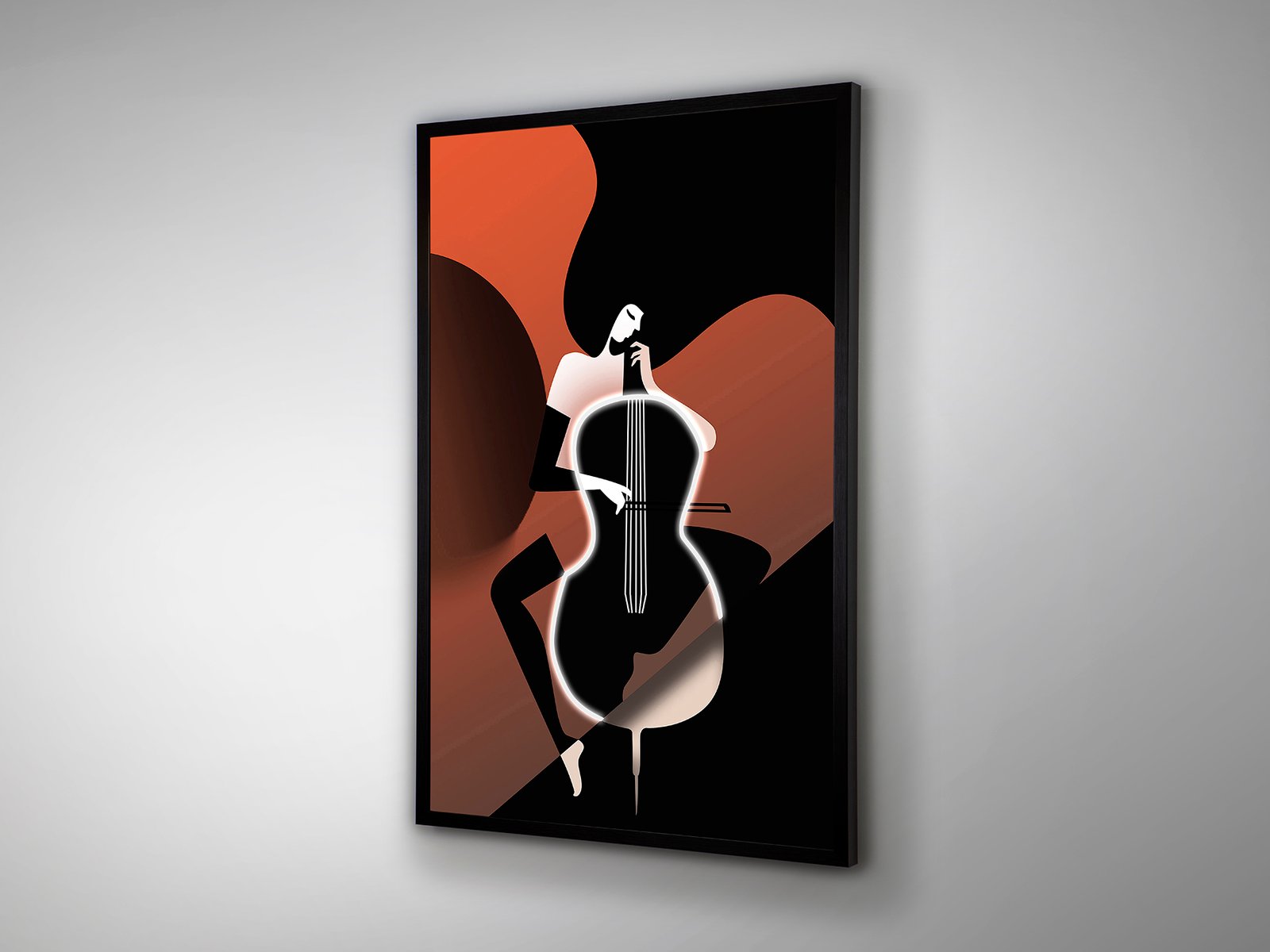 VIOLONCHELO-CUADRO LUZ LED 80X120 - Imagen 4