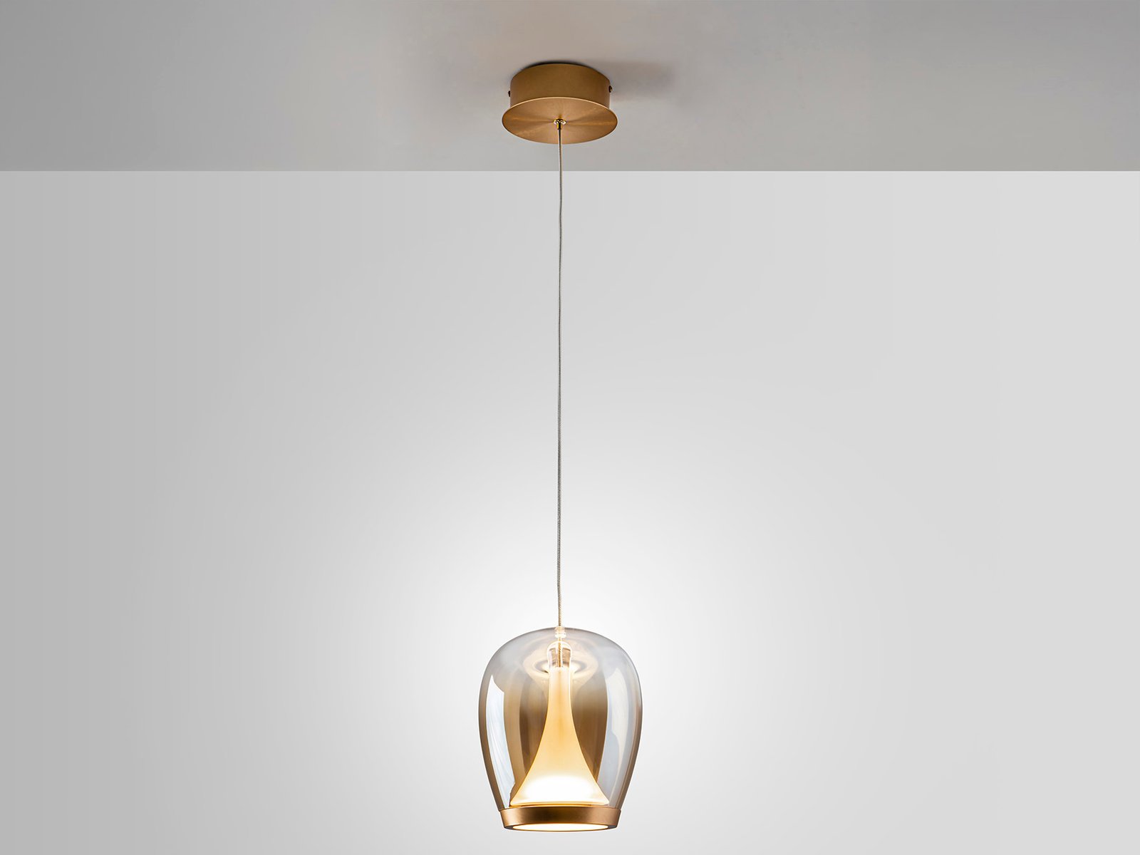 SUSPIRO- LAMPARA DORADO/AMBAR D18 - Imagen 3