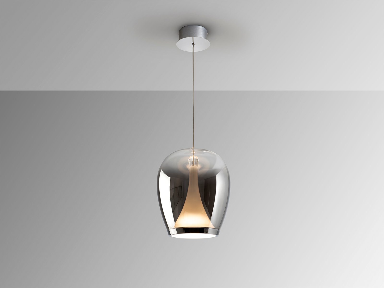 SUSPIRO- LAMPARA CROMO/SMOKY D25 - Imagen 4
